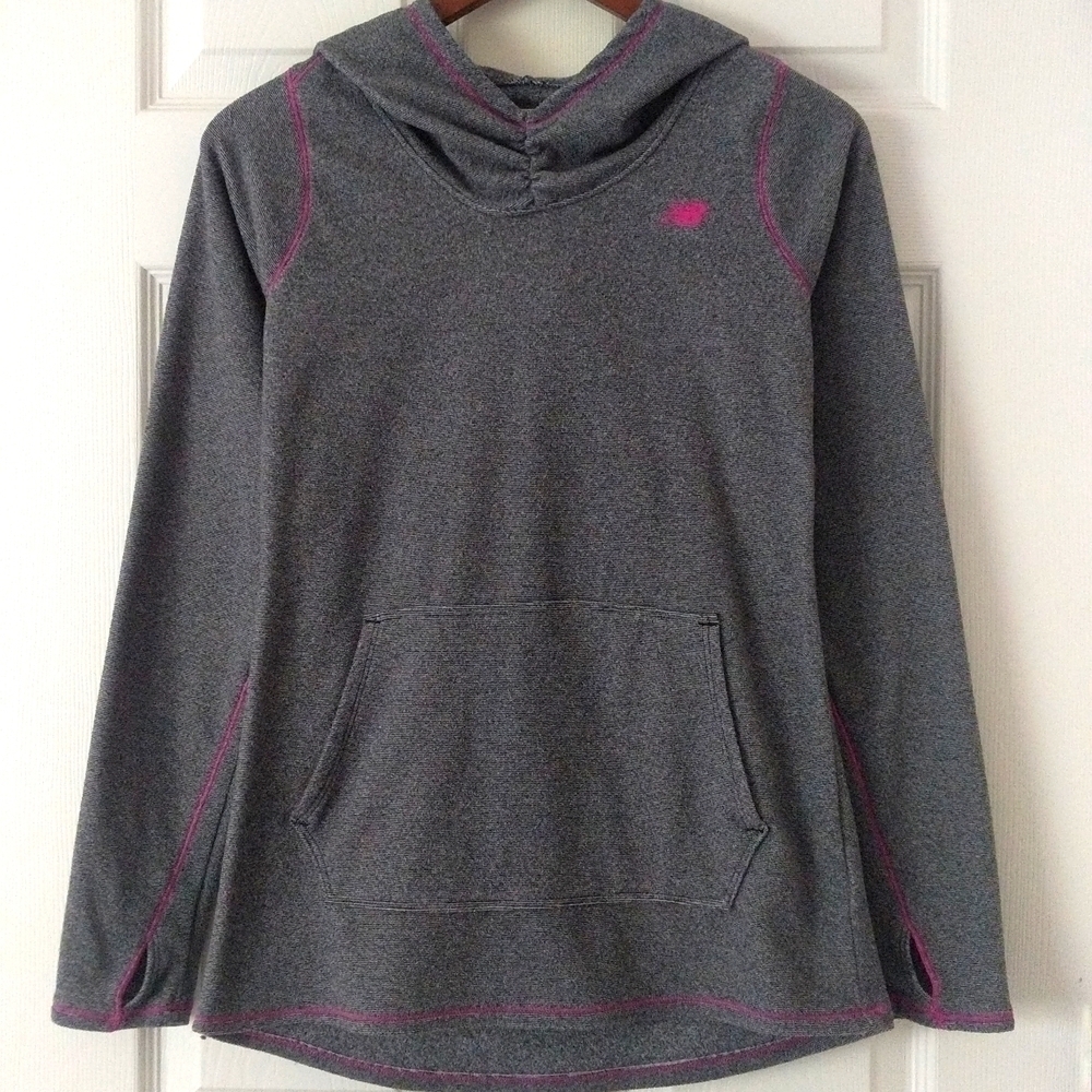 New Balance Dry Pullover Hoodie Long Sleeve Gray Small